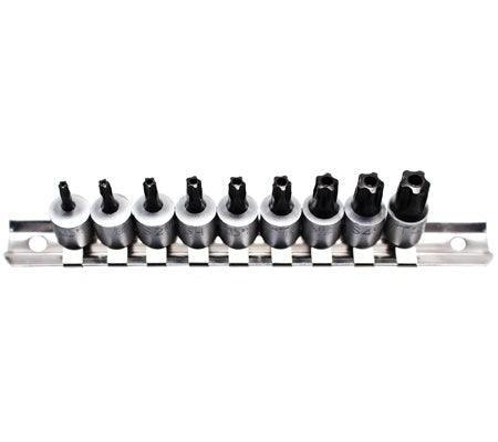BIT SOCKET | 6.3 MM (1/4") DRIVE | TS-STAR TAMPERPROOF (FOR TORX PLUS) | 9 PCS. (2355)