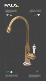 SINGLE-LEVER SINK MIXER RETRO BRONZE 2 (75831)