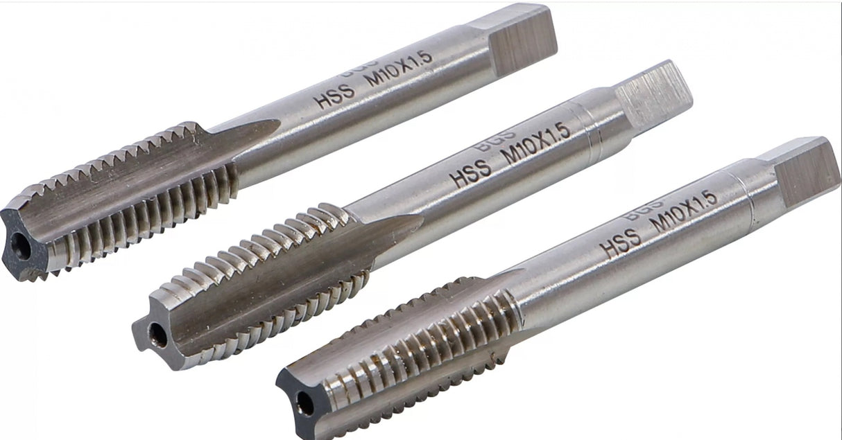 TAP SET | STARTER, PLUG, BOTTOMING TAP | HSS-G | M10 X 1.5 | 3 PCS. (935)