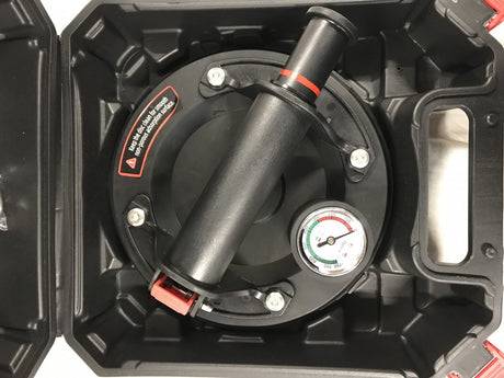 VACUUM SUCTION CUP LIFTER | EXTRA STRONG | WITH PRESSURE GAUGE | 8“ | Ø 200 MM (VSC8G)
