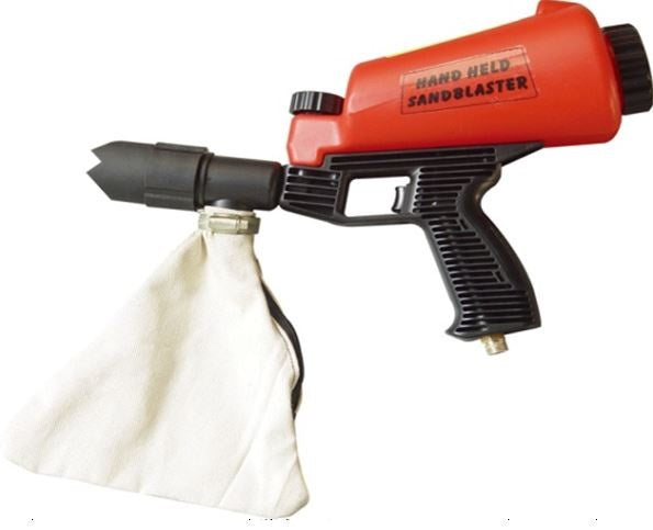 SANDBLASTER WITH CERAMIC NOZZLE 0.9L TANK, WITH BAG AND 5 NOZZLES (HSB-1)