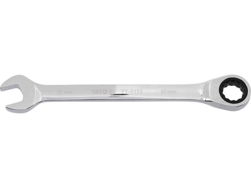 COMBINATION RATCHET WRENCH, 17MM (YT-0198)