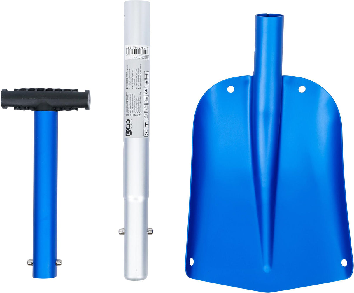 ALUMINUM SNOW SHOVEL | WITH COLLAPSIBLE QUICK RELEASE SHOVEL HANDLE (2139)