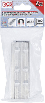 BENCH VICE JAW PROTECTORS | ALUMINIUM | 100 MM | 2 PCS. (6796)