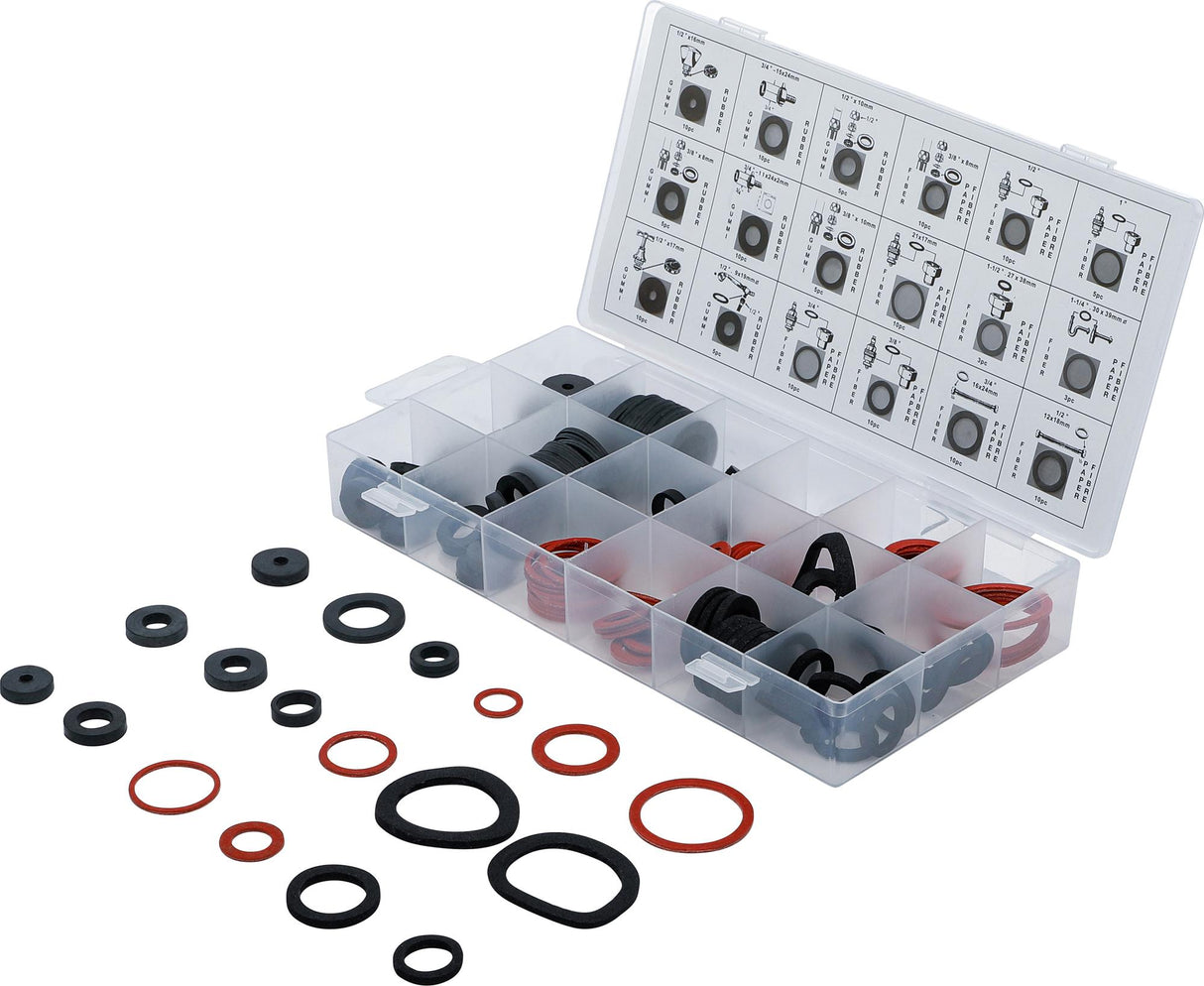 SEAL RING ASSORTMENT | RUBBER AND FIBREGLASS | 141 PCS. (8059)