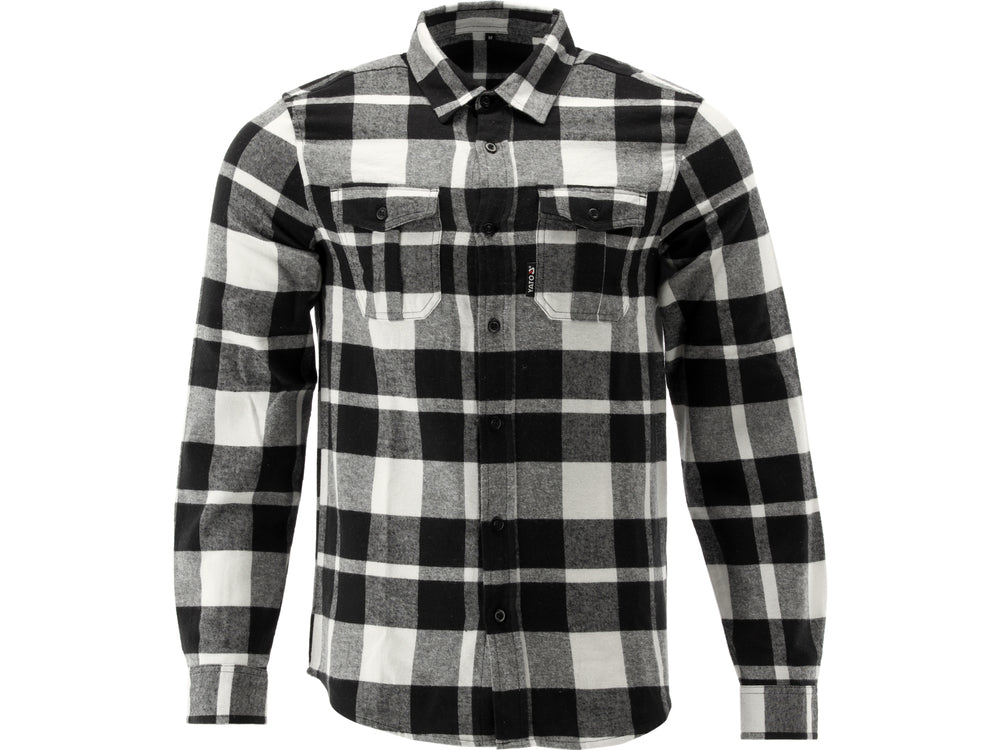 FLANNEL SHIRT WHITE S. S (YT-78812)