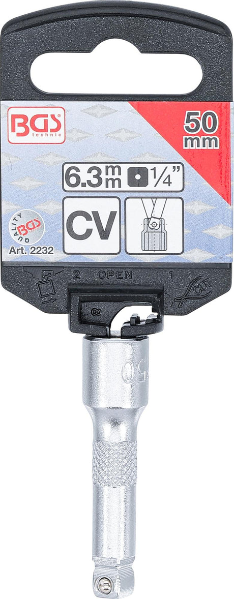 "WOBBLE" EXTENSION BAR | 6.3 MM (1/4") | 50 MM (2232)
