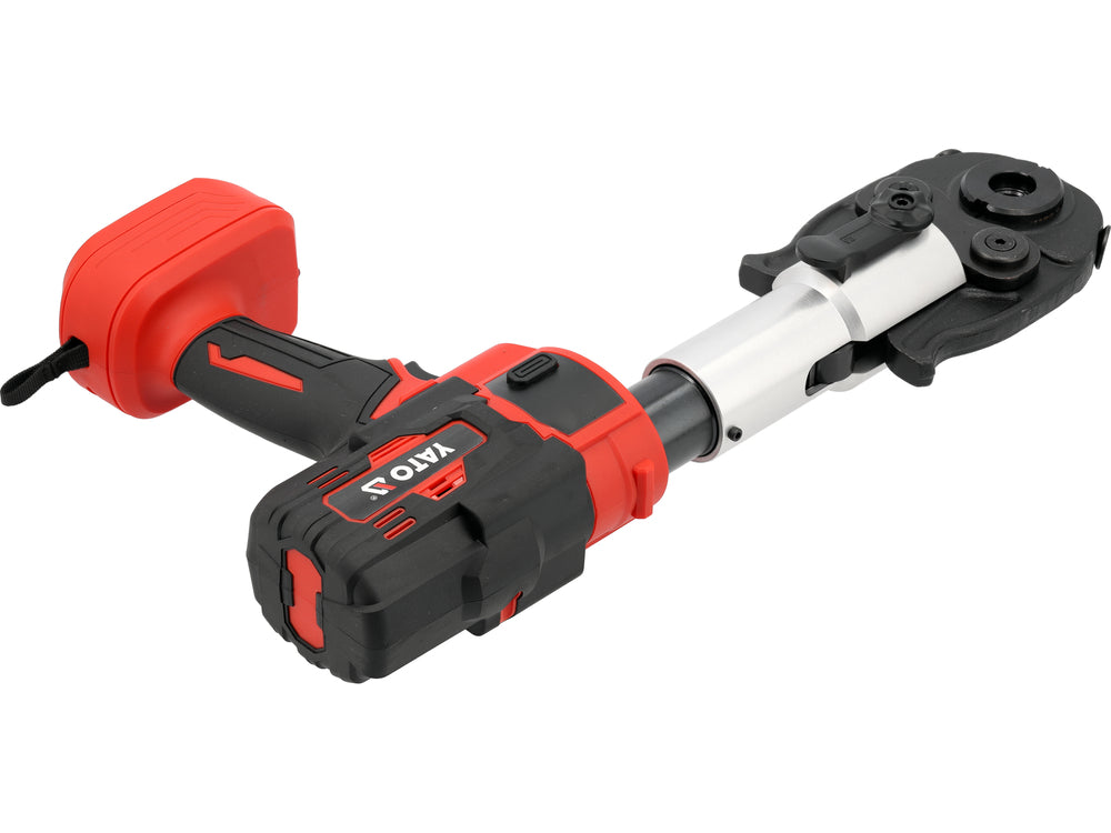 CORDLESS HYDRAULIC PRESSING PLIERS FOR PEX PIPES | 18 V | 50 KN | NARROW HEAD FOR HARD-TO-REACH PLACES | WITHOUT BATTERY (YT-21734)