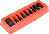 9PCS 1/2"DR  IMPACT SPLINE BIT & HOLDER (YT-10663)