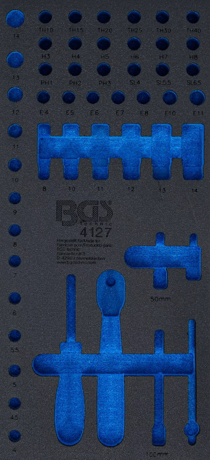 TOOL TRAY 1/3, EMPTY | FOR BGS 4127 (4127-1)