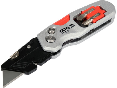 UTILITY KNIFE WITH TRAPEZOID BLADE (YT-75210)