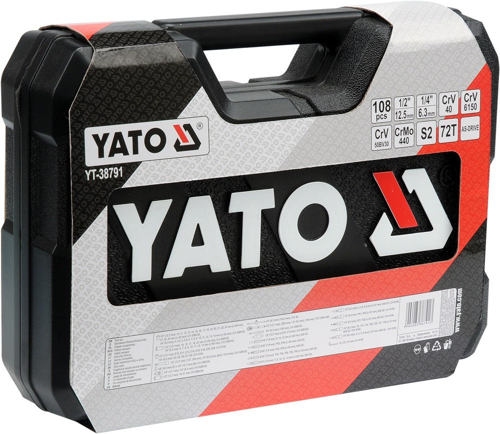 SOCKET SET 1/4" & 1/2" 108PCS (YT-38791)