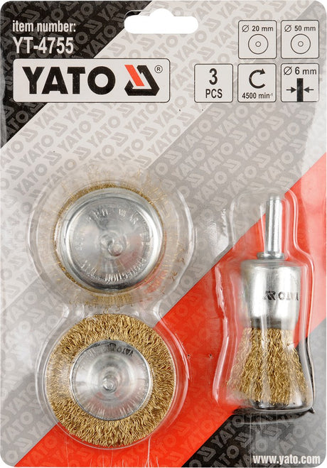 BRASS BRUSH SET 3PCS (YT-4755)