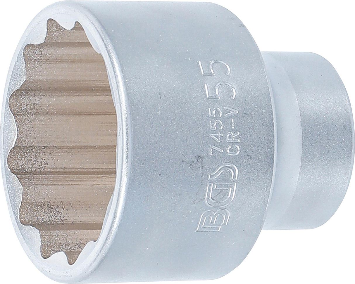 SOCKET, 12-POINT | 20 MM (3/4") DRIVE | 55 MM (7455)
