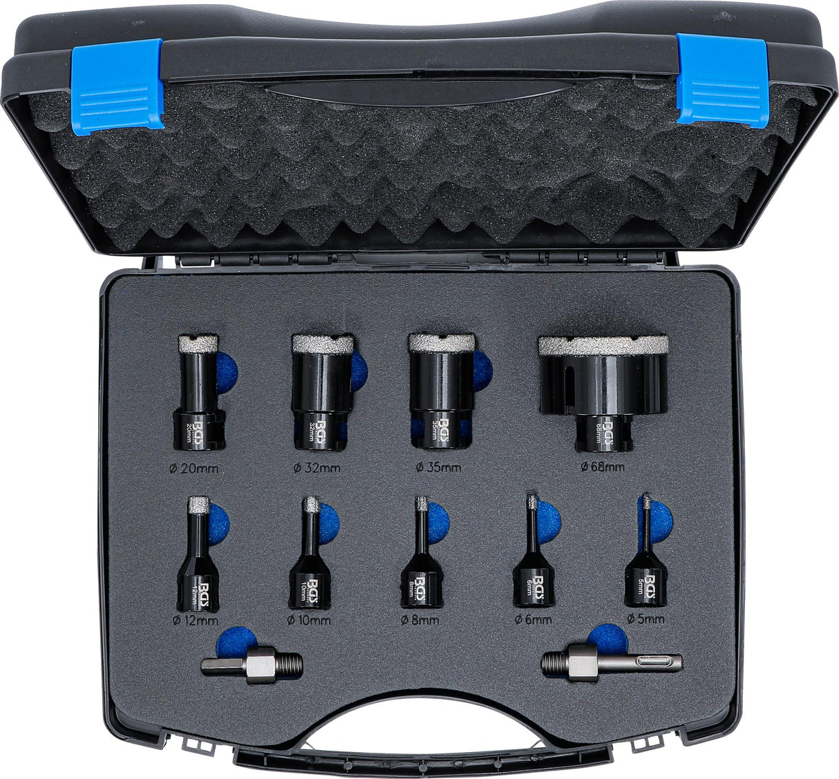 DIAMOND CORE DRILL BIT SET | 5 - 68 MM | 11 PCS. (74276)