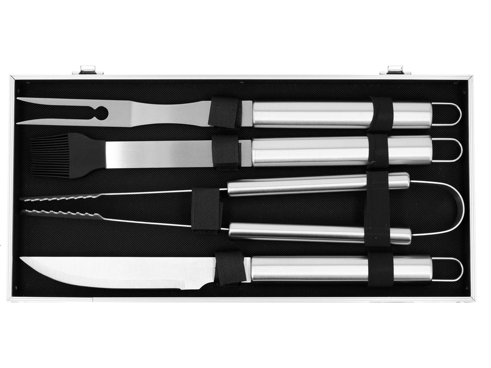 BBQ SET IN SUITCASE, 7PCS, S/S (YG-20111)