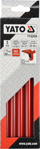 GLUE STICKS 11,2X200MM 5PCS RED (YT-82434)