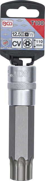BIT SOCKET | LENGTH 110 MM | 12.5 MM (1/2") DRIVE | T-STAR TAMPERPROOF (FOR TORX) T100 (5103-TB100)