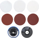 GRINDING AND POLISHING SET | Ø 180 MM | 8 PCS. (74380)