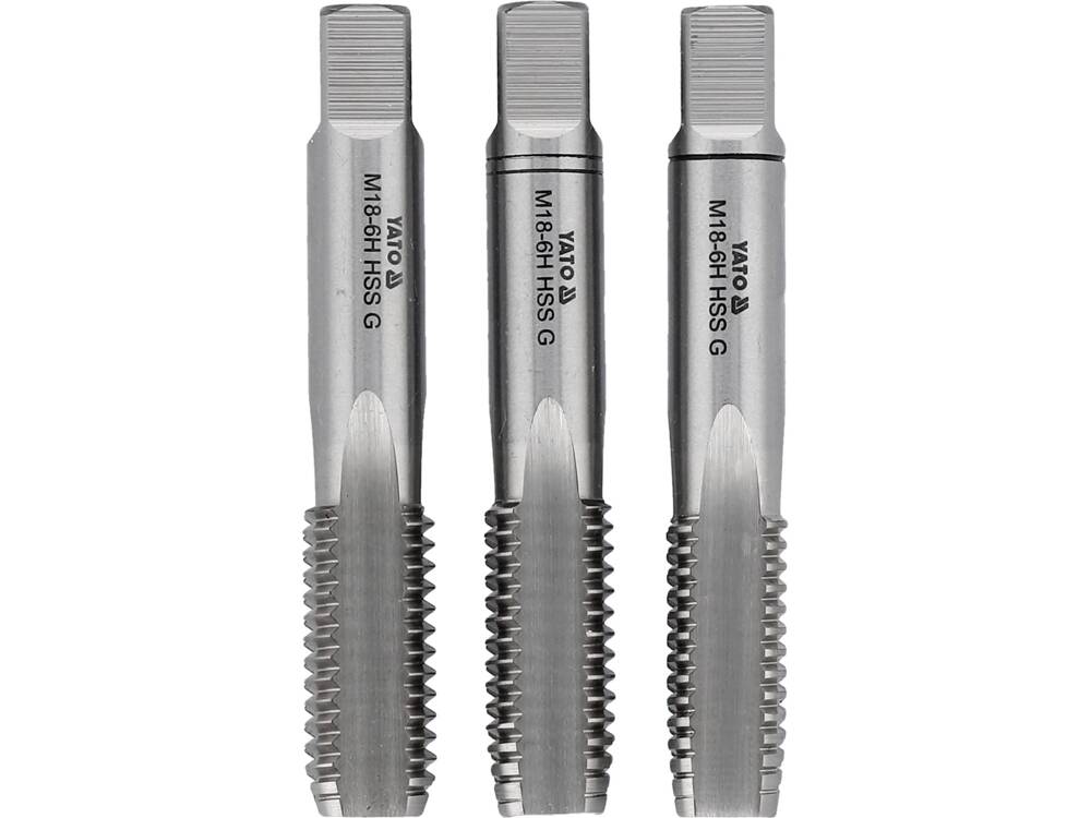 HAND TAP M18 / 3PCS HSS M2 (YT-2942)