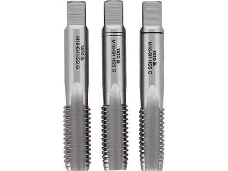 HAND TAP M18 / 3PCS HSS M2 (YT-2942)