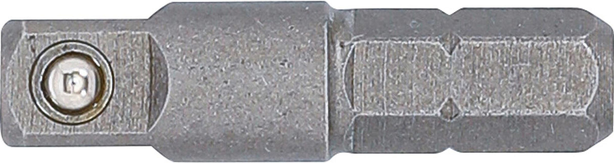 BIT RATCHET ADAPTOR | EXT. HEXAGON 6.3 MM (1/4") - EXT. SQUARE 6.3 MM (1/4") | 30 MM (8202)