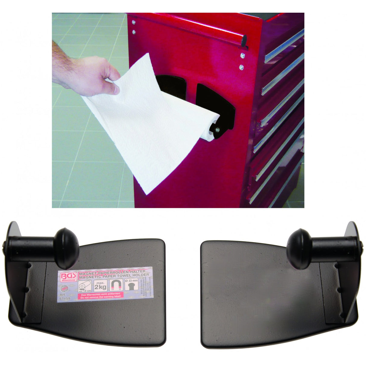 MAGNETIC PAPER TOWEL HOLDER | 2 PCS. (67159)