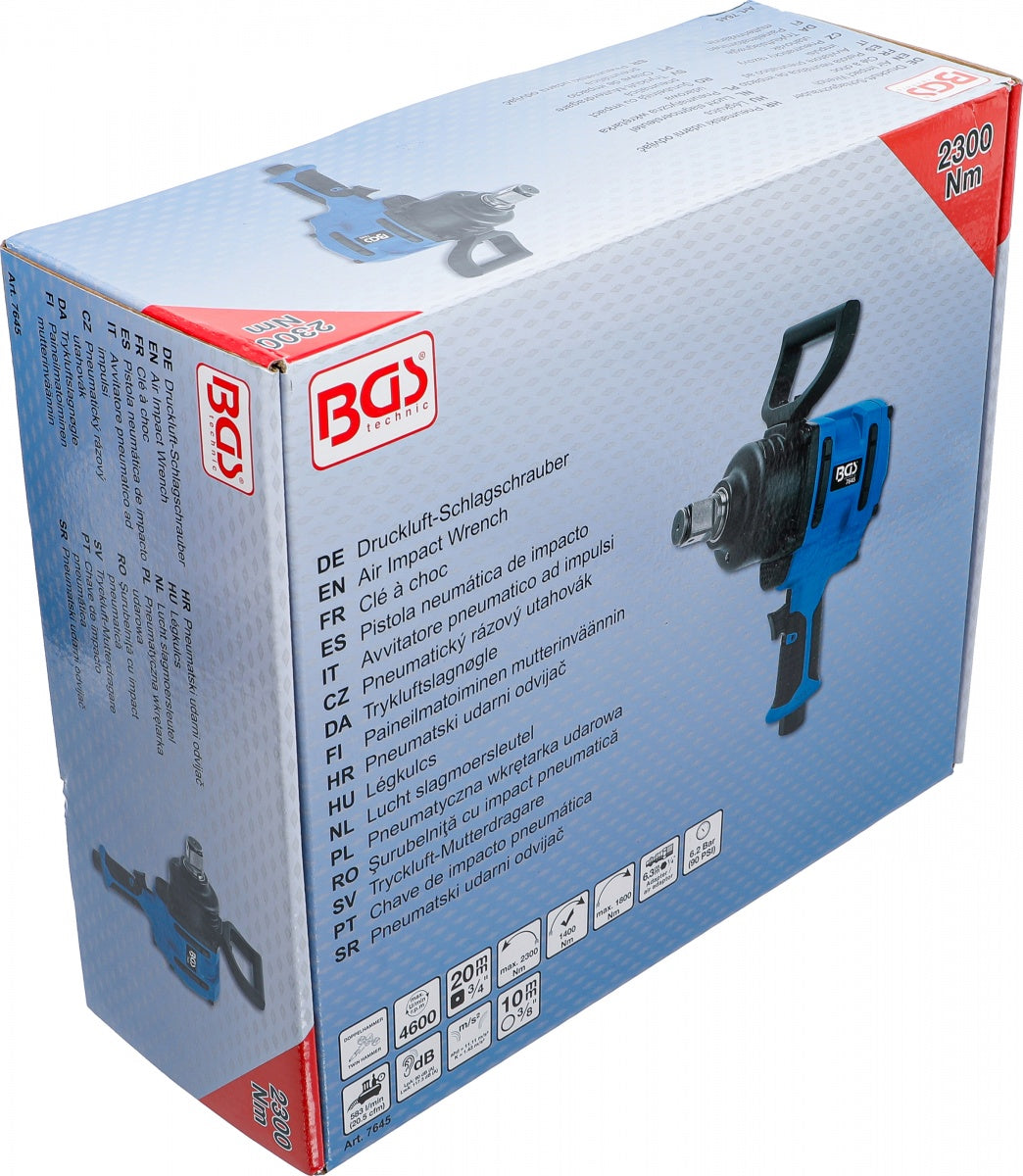 PNEUMATIC IMPACT WRENCH | 20 MM (3/4") | 2300 NM (7645)