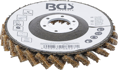 FLAP DISC | NON-WOVEN | Ø 115 MM | GRAIN SIZE 80 (74471B)