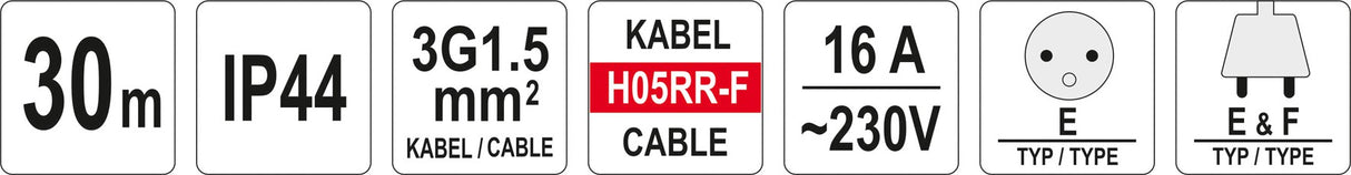 CABLE REEL 30M (YT-81053)