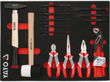 TOOL CASE: HAMMERS | PLIERS | PUNCHES | CHISELS | 14 PCS (YT-55497)