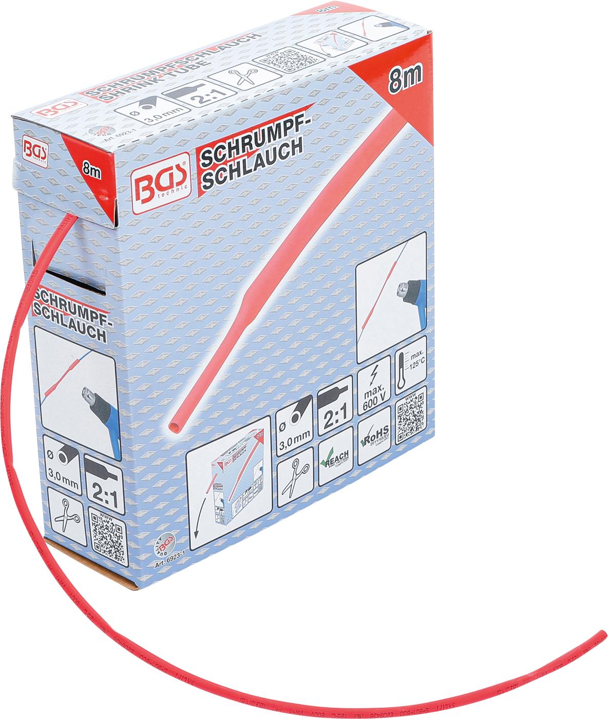 SHRINK TUBE BOX | RED | Ø 3 MM | 8 M (6923-1)