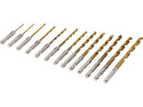 TWIST DRILL BITS SET HEX 13PCS (21655)