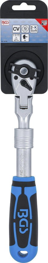 REVERSIBLE RATCHET, EXTENDABLE, BENDABLE | 10 MM (3/8") | 260 - 365 MM (25126)