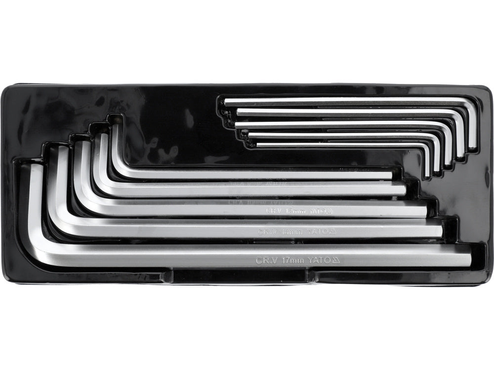 HEX KEY SET 10PCS 3-17MM LONG (YT-0519)