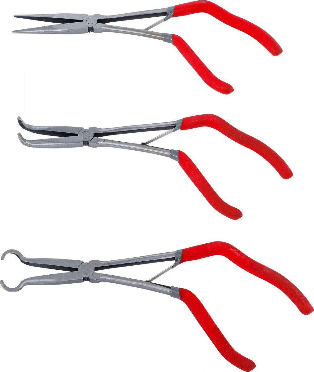 LONG NOSE AND LONG NOSE SPARK PLUG PLIERS | WITH PISTOL GRIP | 275 MM | 3 PCS. (84528)