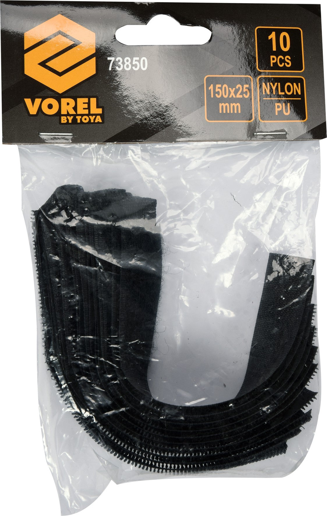 HOOK AND LOOP CABLE TIES 150MM 10PCS (73850)