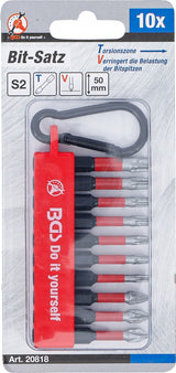 TORSION BIT SET | 6.3 MM (1/4") DRIVE | 10 PCS. (20818)
