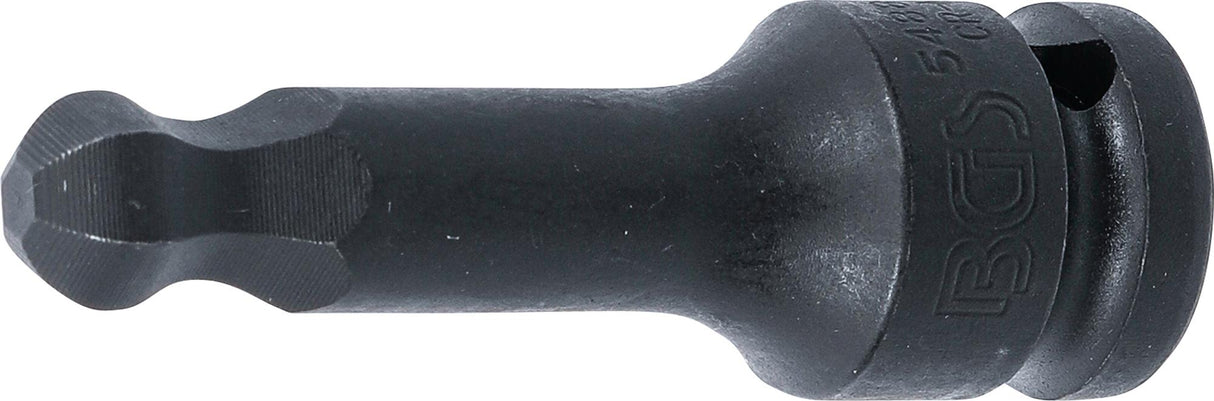 IMPACT BIT SOCKET | LENGTH 75 MM | 12.5 MM (1/2") DRIVE | INTERNAL HEXAGON WITH BALL HEAD 12 MM (5488-12)