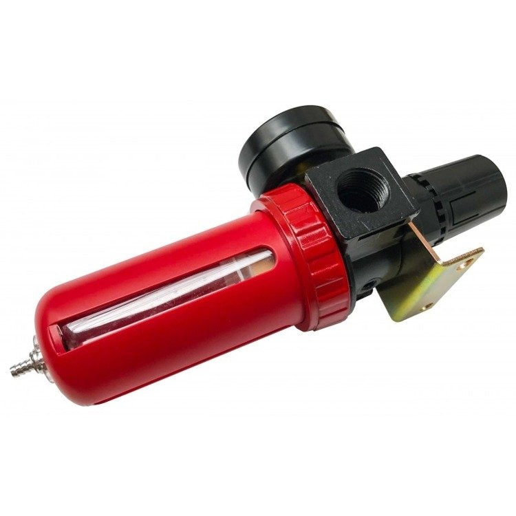 MOISTURE FILTER WITH REGULATOR AND PRESSURE GAUGE | 1/4" (AFR80)