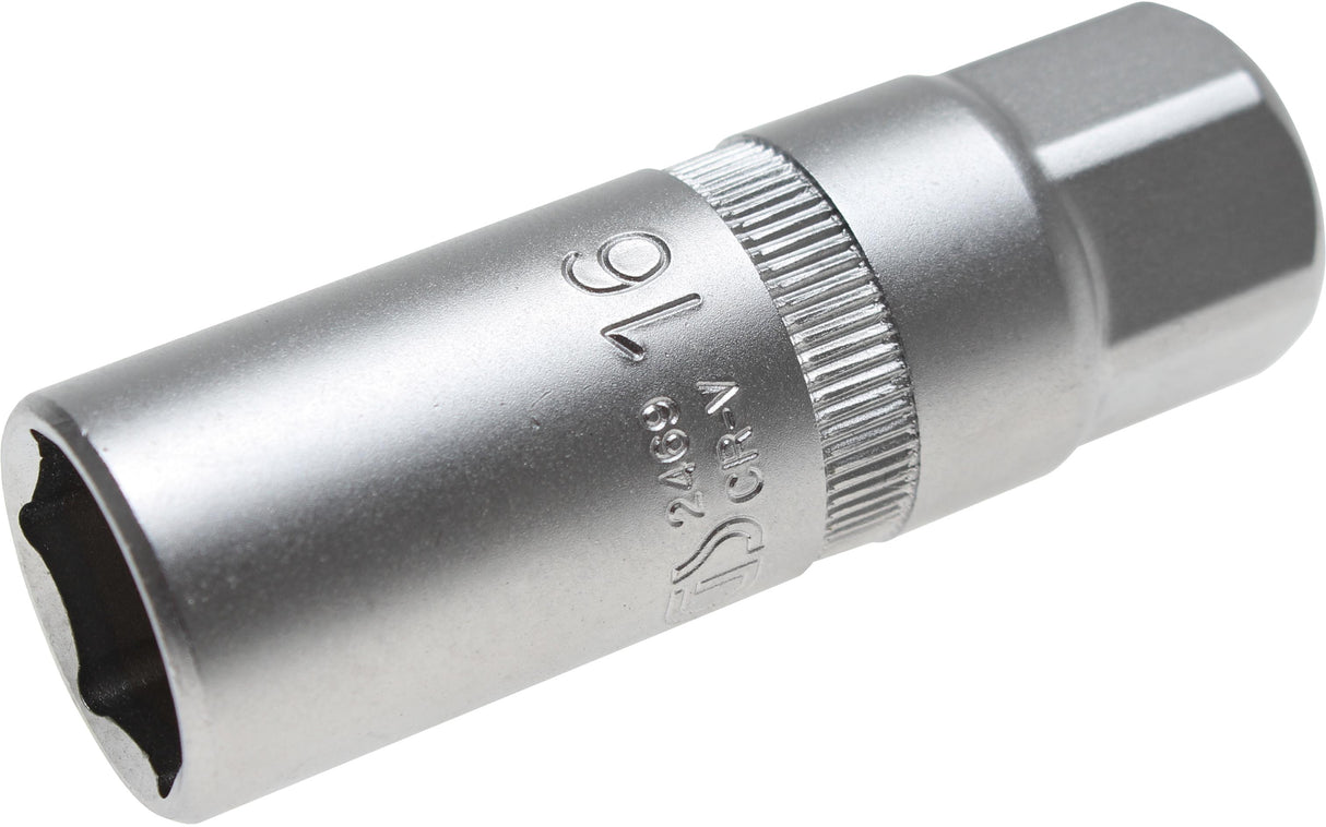 SPARK PLUG SOCKET WITH MAGNET, HEXAGON | 10 MM (3/8") DRIVE | 16 MM (2469)