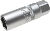 SPARK PLUG SOCKET WITH MAGNET, HEXAGON | 10 MM (3/8") DRIVE | 16 MM (2469)