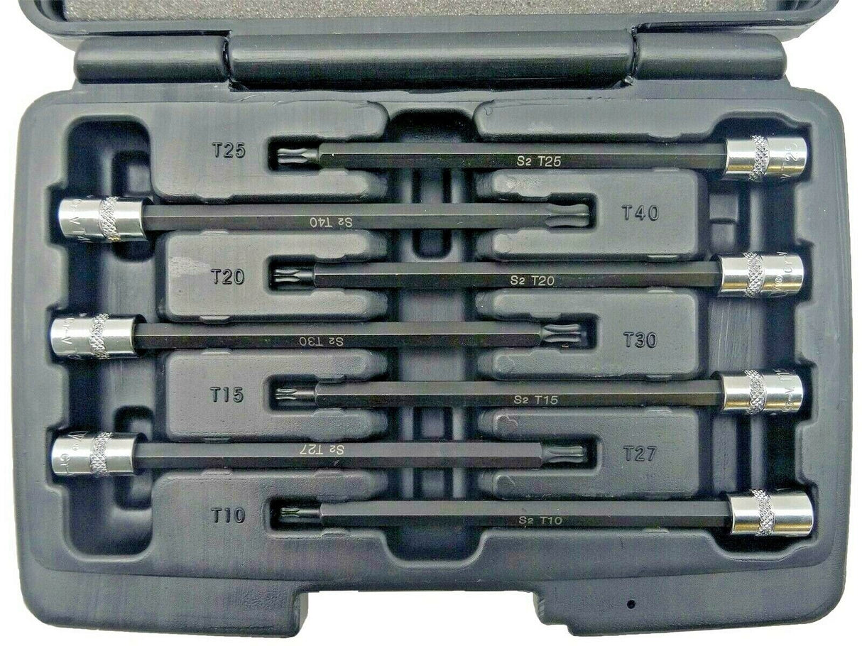 PRESSED BIT SET | 6.3 MM (1/4") | T-STAR (TORX) S2 | T10 - T40 | 7 PCS. (S1107)