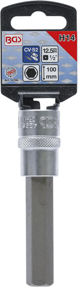 BIT SOCKET | 12.5 MM (1/2") DRIVE | INTERNAL HEXAGON 14 MM (4296)
