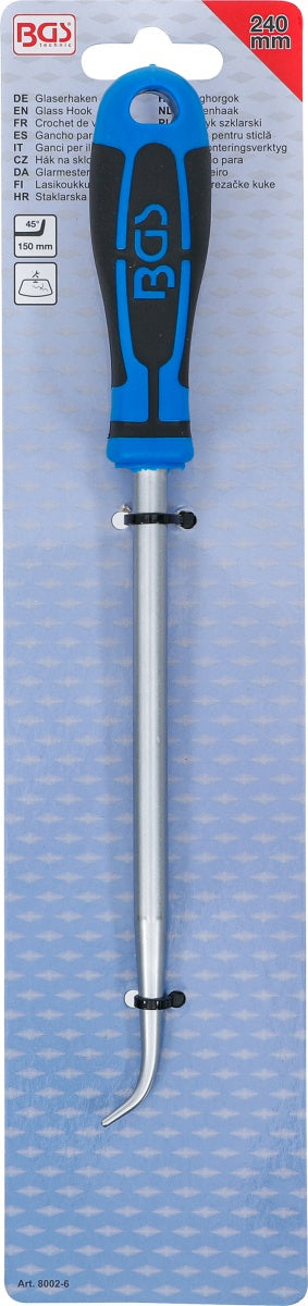 GLASS HOOK | 210 MM | FOR BGS 8002 (8002-6)