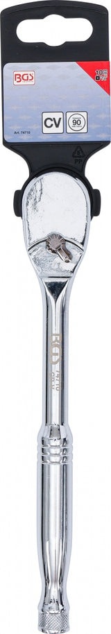 RATCHETING SPANNER WITH REVERSING LEVER | 10 MM (3/8") | CRV | FINE-TOOTH (74710)