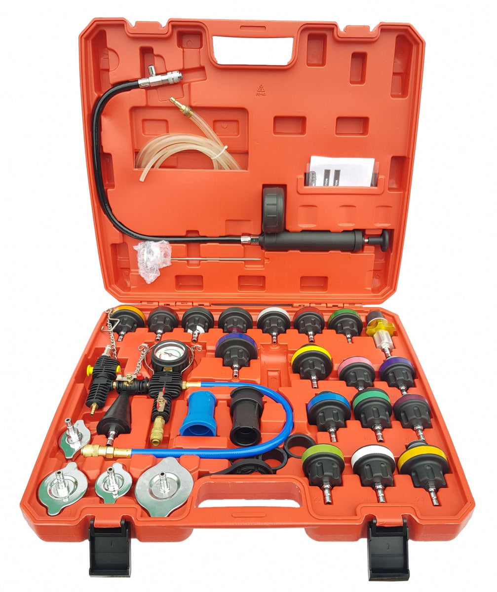 RADIATOR PRESSURE AND COOLING SYSTEM TESTER | 34 PCS. (PT34)