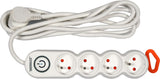 POWER STRIP W. GROUND 4S 3M (72354)
