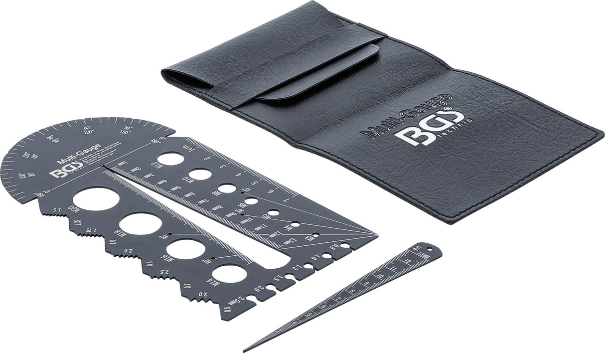 SCREWPITCH GAUGE AND THREAD TEMPLATE | METRIC | M3 - M20, 0.5 - 13.00 MM (74247)