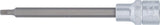 BIT SOCKET | LENGTH 140 MM | 12.5 MM (1/2") DRIVE | SPLINE (FOR XZN) | M5 (4330)